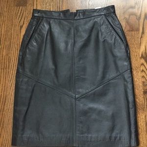 Vintage leather skirt
